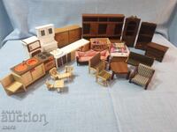 Collectible wooden handmade doll furniture