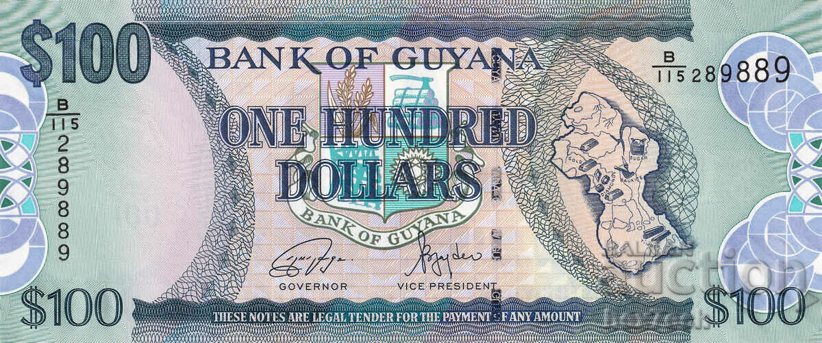 ❤️ ⭐ Guyana 2005-2022 100 USD UNC Nou ⭐ ❤️ cu preț 4.99 BGN | € 2.55 ❤️ ⭐ Guyana 2005-2022 100 USD UNC Nou ⭐ ❤️ cu preț 4.99 BGN | € 2.55