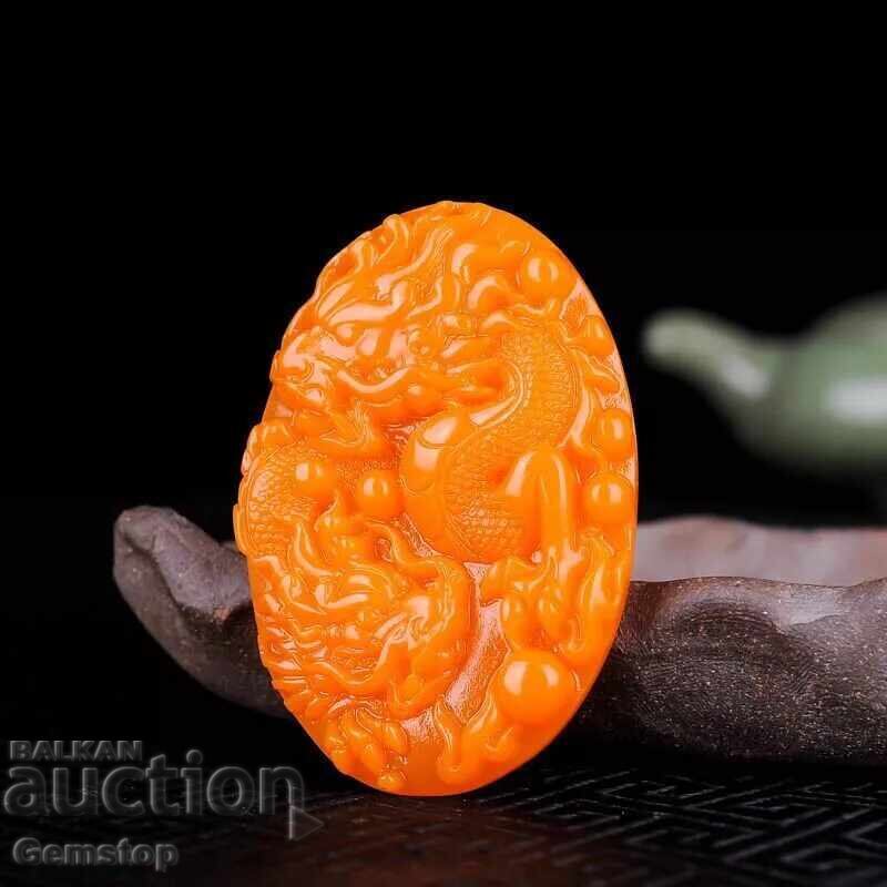 161.60 pcs natural jade dragon pendant with price 85.00 BGN | € 43.46 161.60 pcs natural jade dragon pendant with price 85.00 BGN | € 43.46