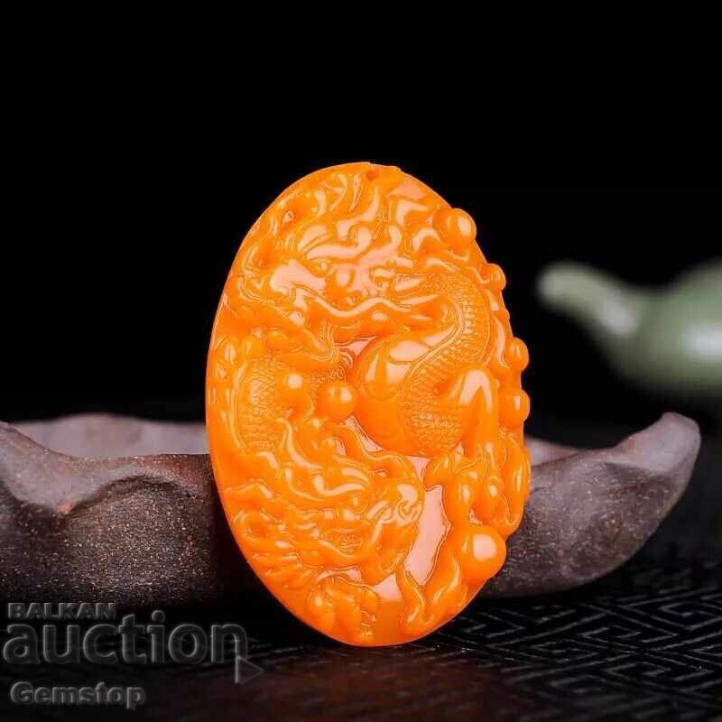 Auction 161.60 pcs natural jade dragon pendant Auction 161.60 pcs natural jade dragon pendant