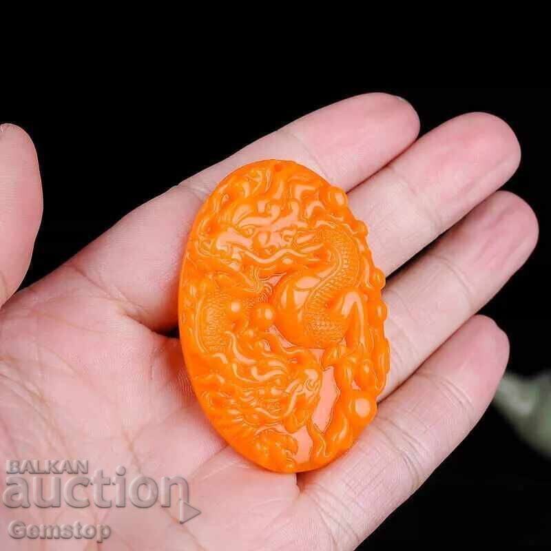 Livrarea Pandantiv dragon din jad natural de 161,60 kth Livrarea Pandantiv dragon din jad natural de 161,60 kth