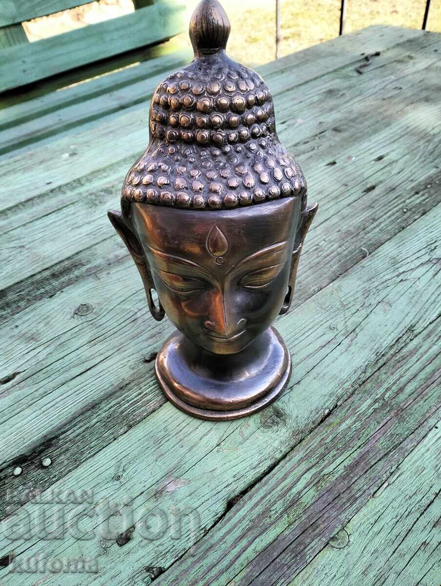 Metal Buddha head