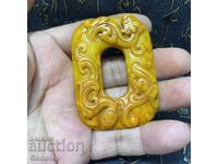 209.15 pcs natural jade dragon amulet