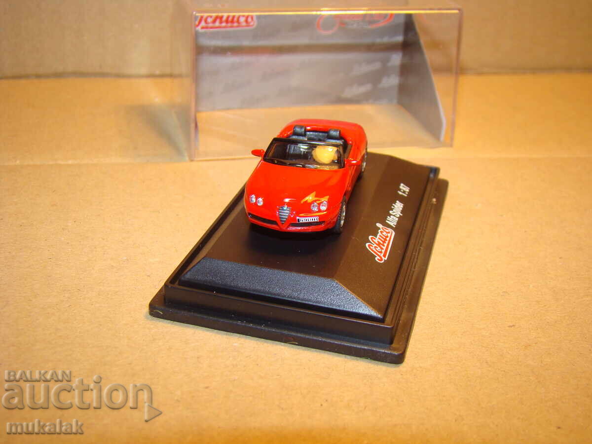 Delivery of SCHUCO H0 1/87 ALFA ROMEO SPIDER MODEL TROLLEY Delivery of SCHUCO H0 1/87 ALFA ROMEO SPIDER MODEL TROLLEY