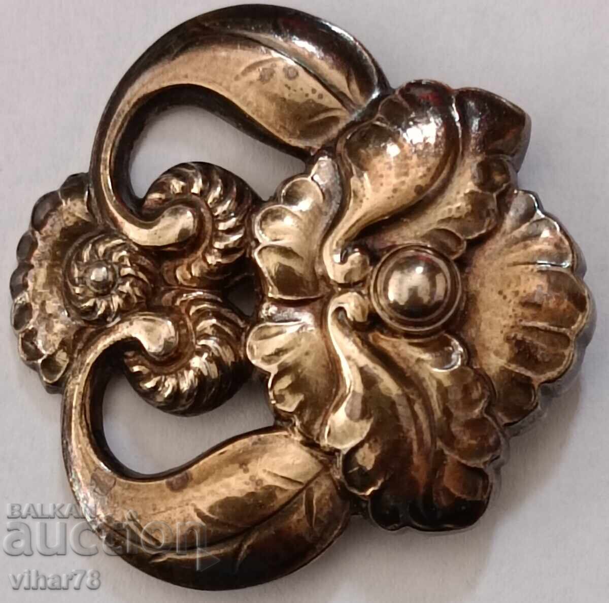 Auction Vintage Silver Orchid Brooch - Georg Jensen Auction Vintage Silver Orchid Brooch - Georg Jensen