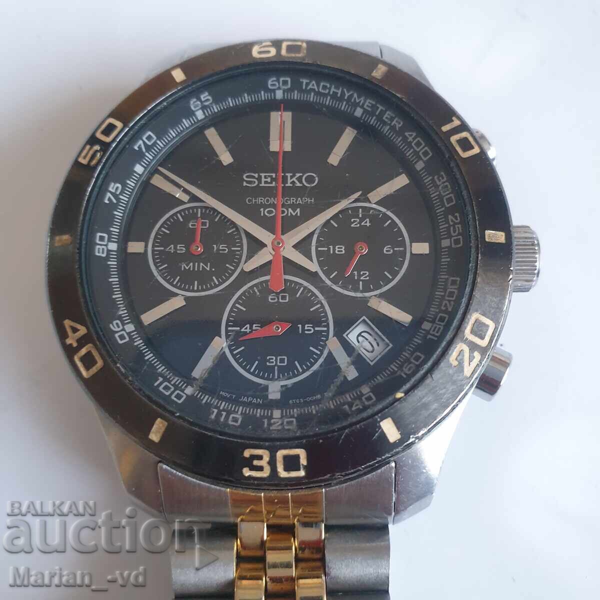 Seiko Chronograph 6T63-00E0 with price 160.00 BGN | € 81.81