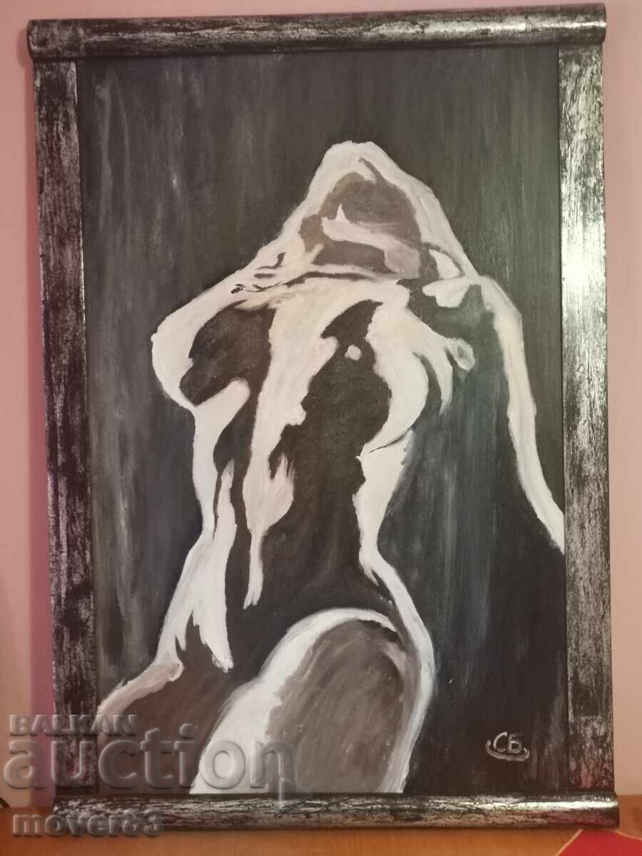 Picture "Erotica". Oil paints