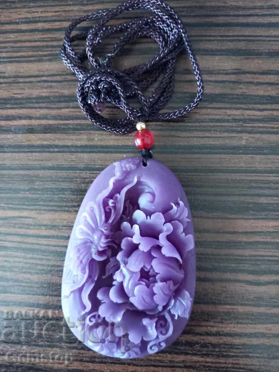 156.60 к-тa естествена висулка нефрит цвете с цена 85.00 лв. | € 43.46 156.60 к-тa естествена висулка нефрит цвете с цена 85.00 лв. | € 43.46