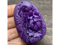 156.60 pcs natural jade flower pendant