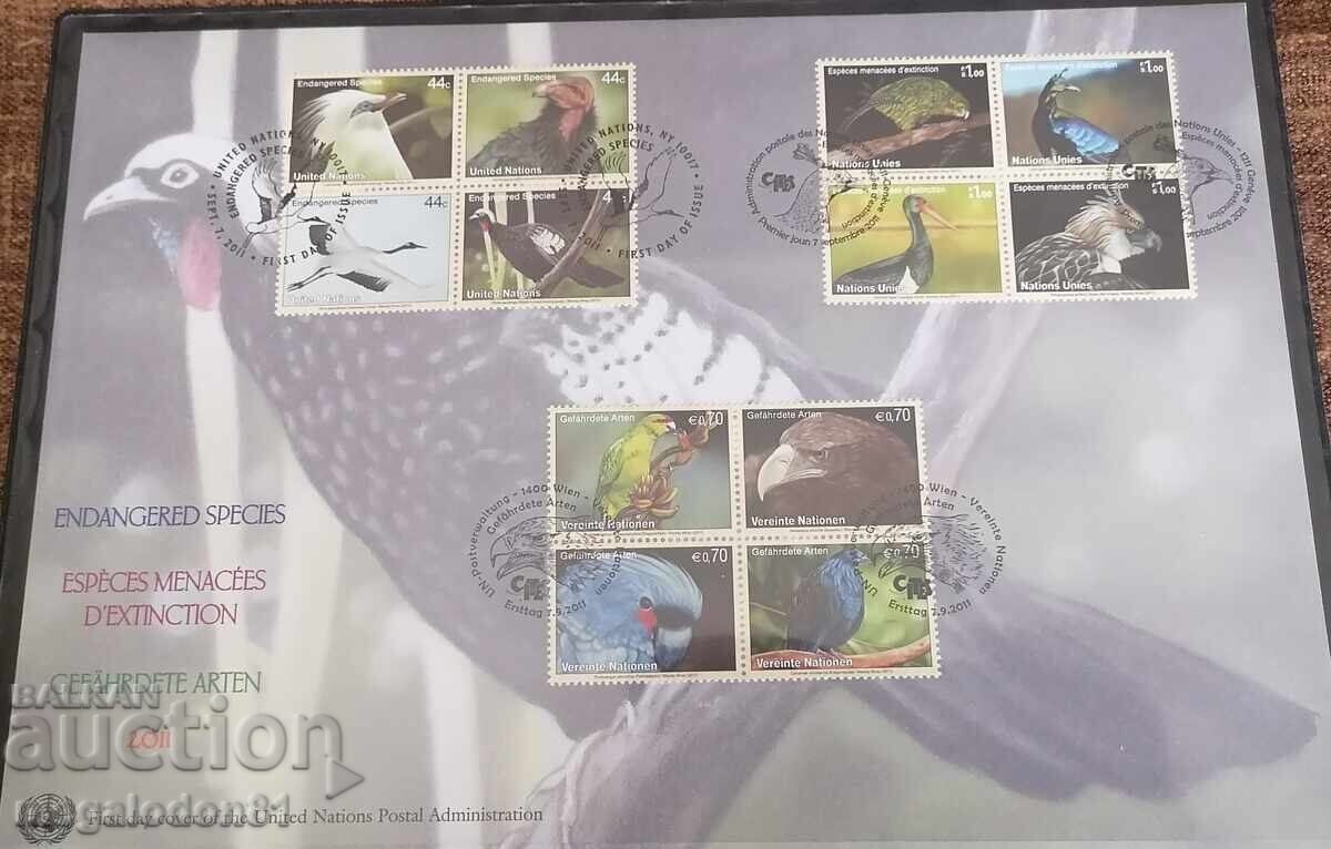 UN - fauna, endangered bird species, 2011 UN - fauna, endangered bird species, 2011