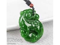 148.85k natural jade dragon pendant