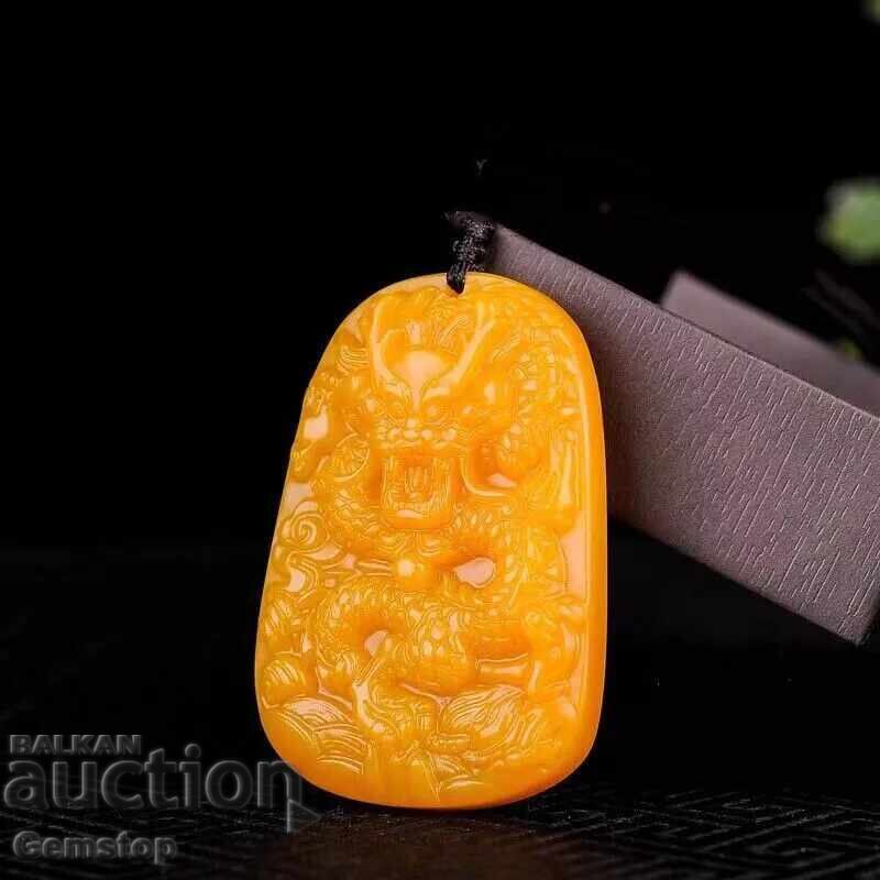 144.70k natural jade dragon pendant 144.70k natural jade dragon pendant