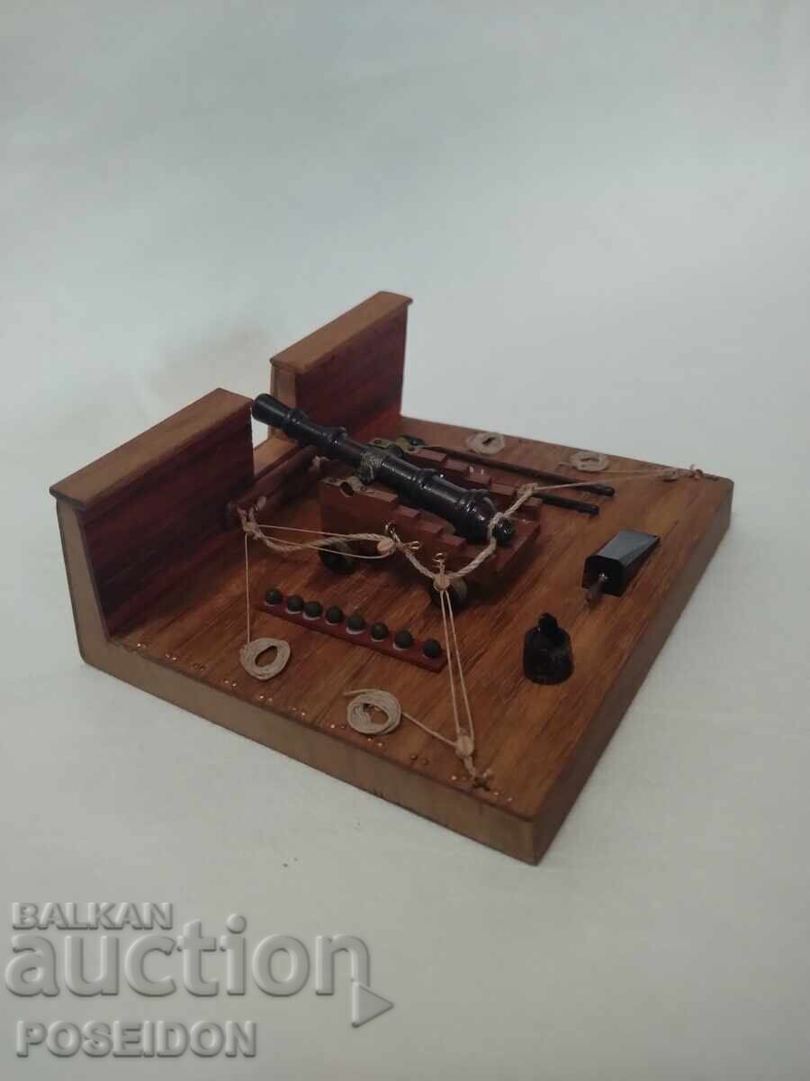 Delivery of CANNON, CANNON BATTERY ON A SAILING VESSEL, MODEL Delivery of CANNON, CANNON BATTERY ON A SAILING VESSEL, MODEL
