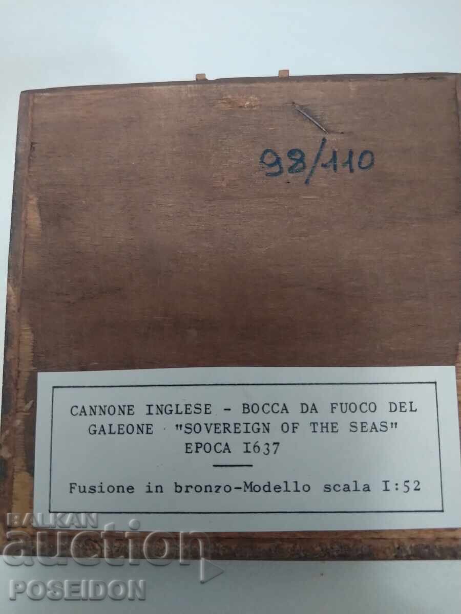 CANNON, CANNON BATTERY ON A SAILING VESSEL, MODEL - 7 CANNON, CANNON BATTERY ON A SAILING VESSEL, MODEL - 7