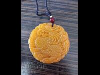 138.00k natural pendant amulet jade dragon