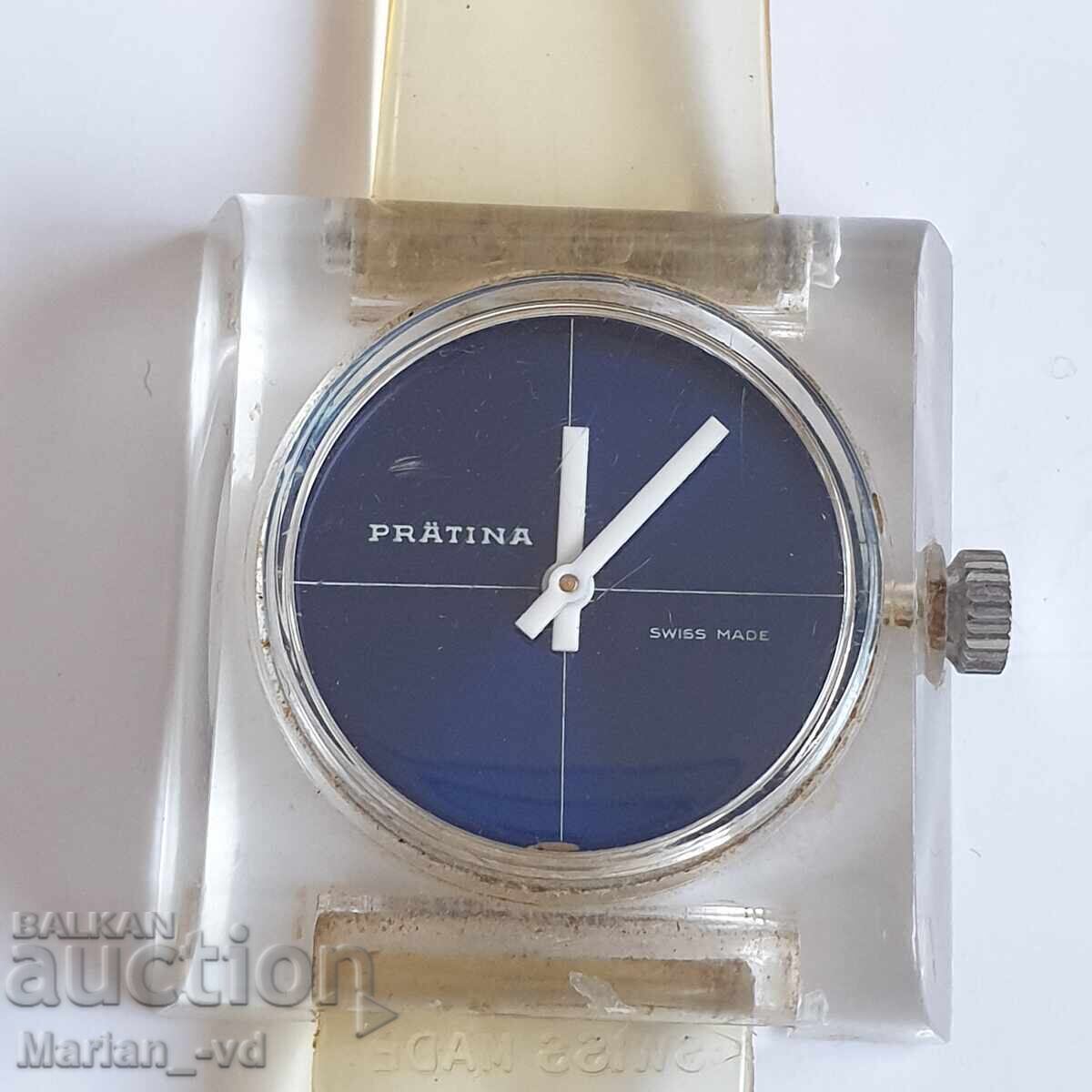 PRATINA Swiss retro transparent acrylic watch - 6 PRATINA Swiss retro transparent acrylic watch - 6