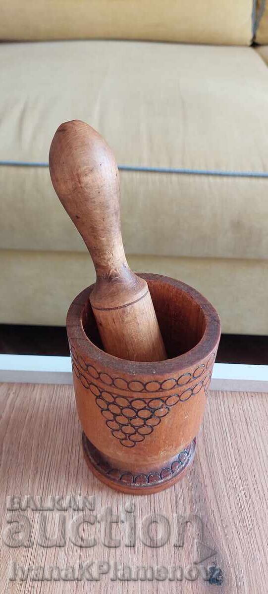 Wooden retro mortar for collectors with price 14.00 BGN | € 7.16