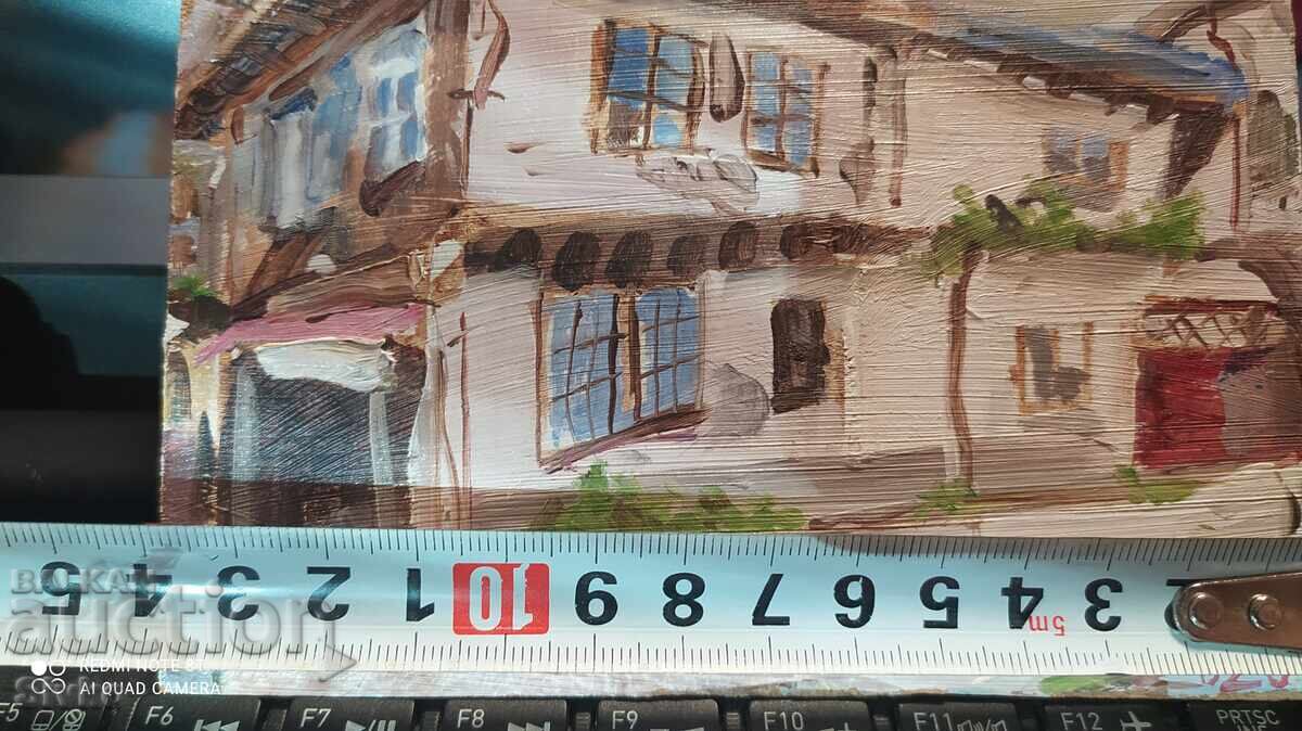 Oil painting, primed fiberboard, Renaissance house with price 14.99 BGN | € 7.66 Oil painting, primed fiberboard, Renaissance house with price 14.99 BGN | € 7.66