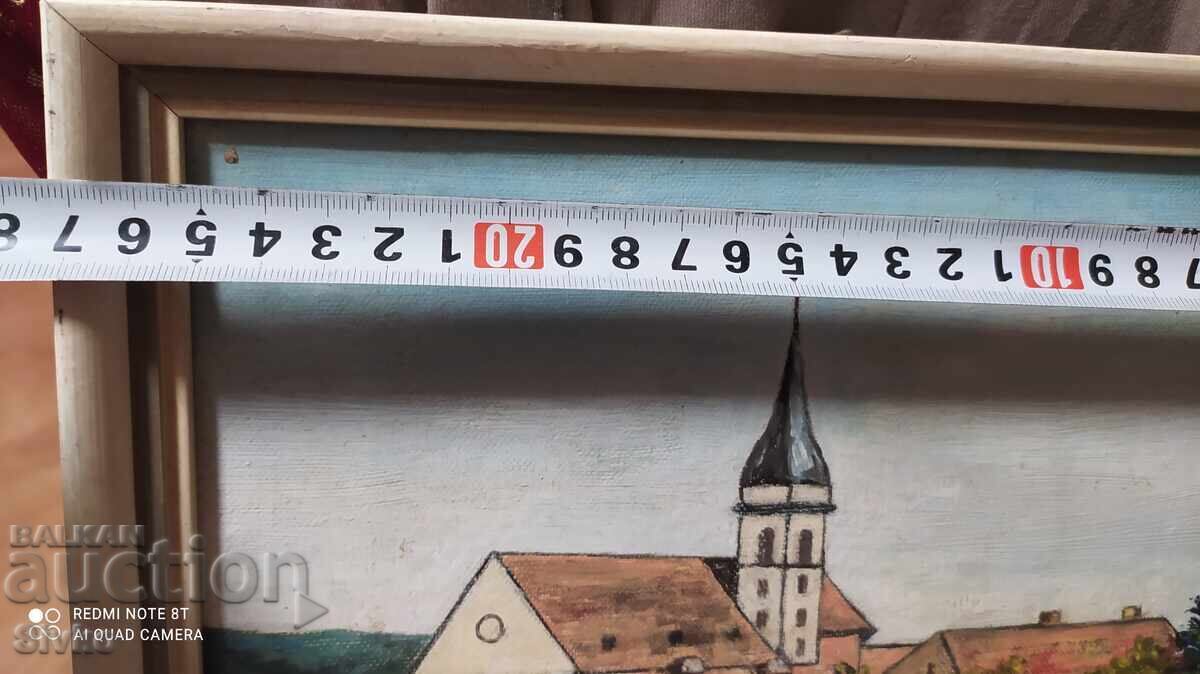 Painting oil cardboard history certificate artist's signature with price 29.99 BGN | € 15.33 Painting oil cardboard history certificate artist's signature with price 29.99 BGN | € 15.33