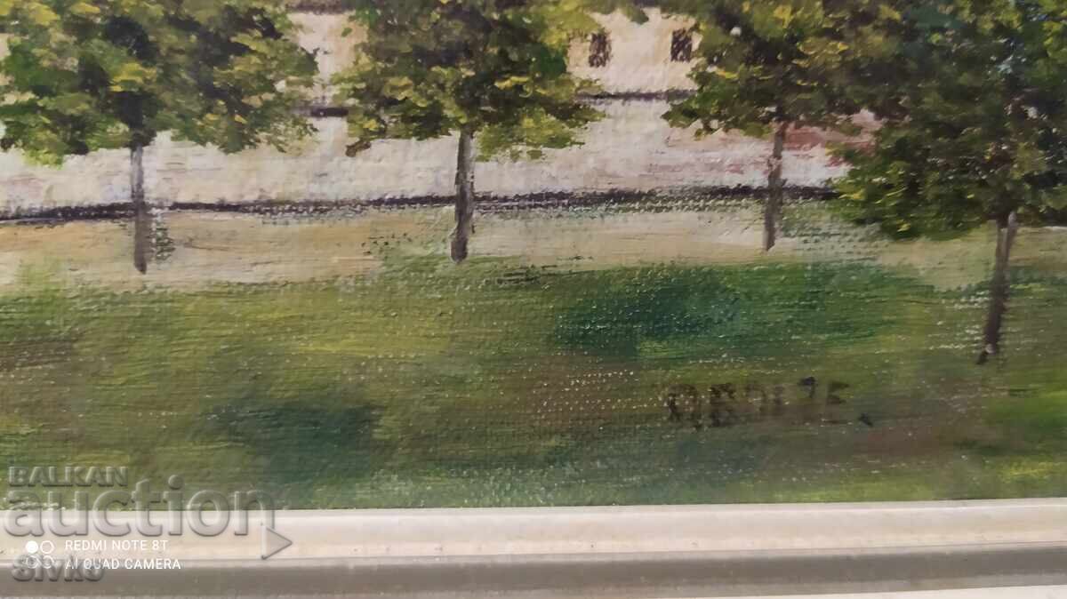 Delivery of Painting oil cardboard history certificate artist's signature Delivery of Painting oil cardboard history certificate artist's signature