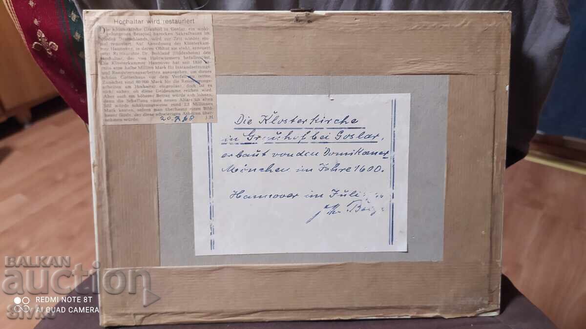 Painting oil cardboard history certificate artist's signature - 5 Painting oil cardboard history certificate artist's signature - 5