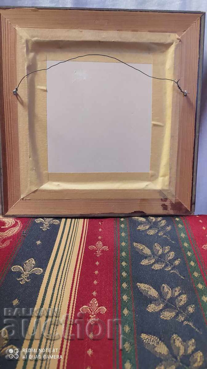 Oil painting canvas flowers frame artist's signature - 5 Oil painting canvas flowers frame artist's signature - 5