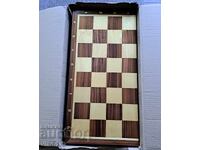 New chess and backgammon set, 48 by 48 cm.