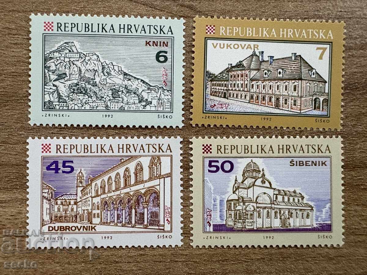 Croatia - Croatian Cities (1992) MNH