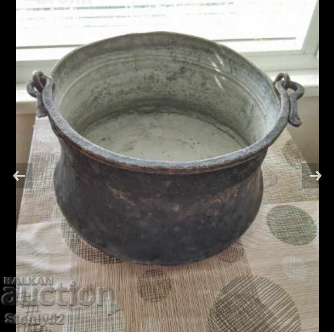 Cazan mare din cupru-20 l. Cazan mare din cupru-20 l.