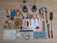 Retro gas lamps, flashlight and miscellaneous items