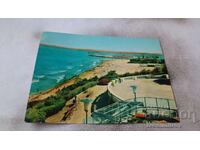 Postcard Burgas General view of the beach 1962