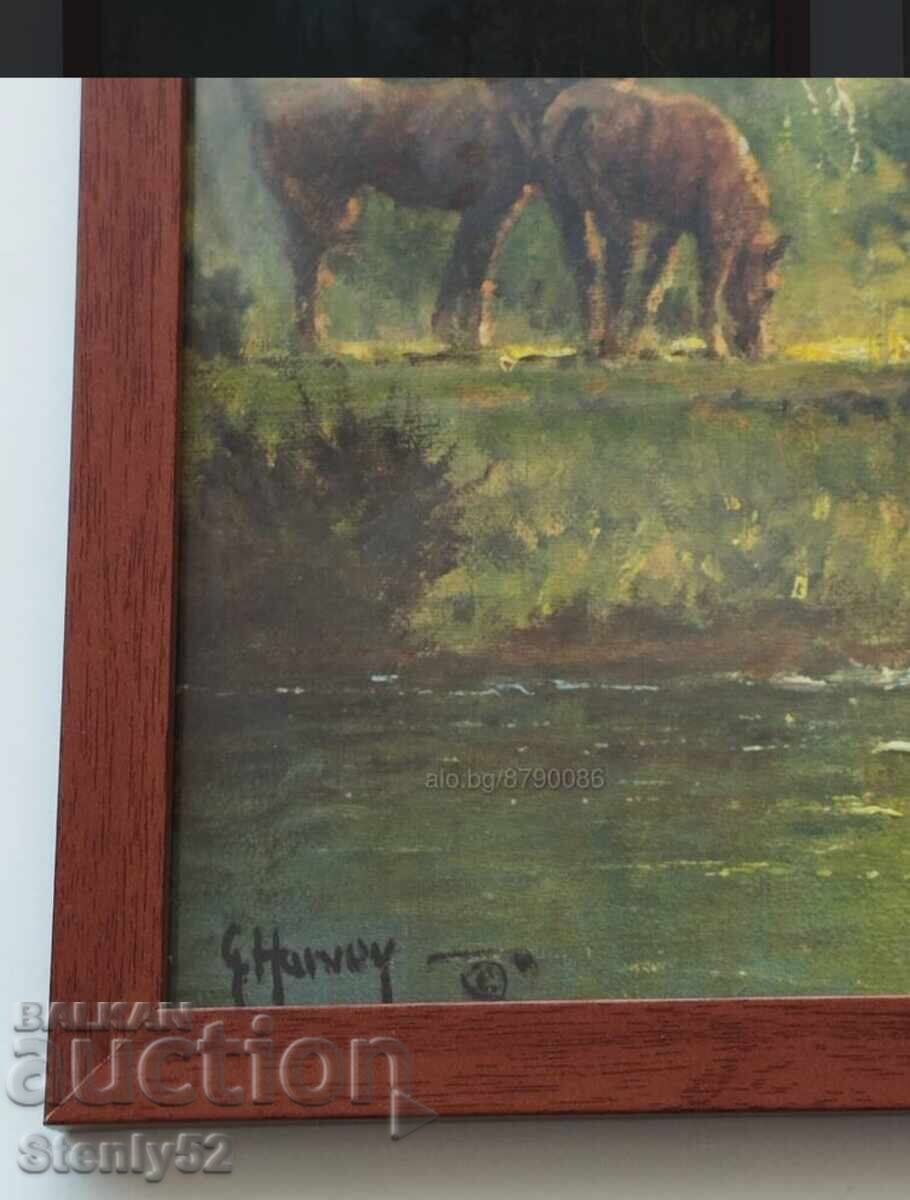 Painting reproduction by G.Harvey US artist with price 50.00 BGN | € 25.56