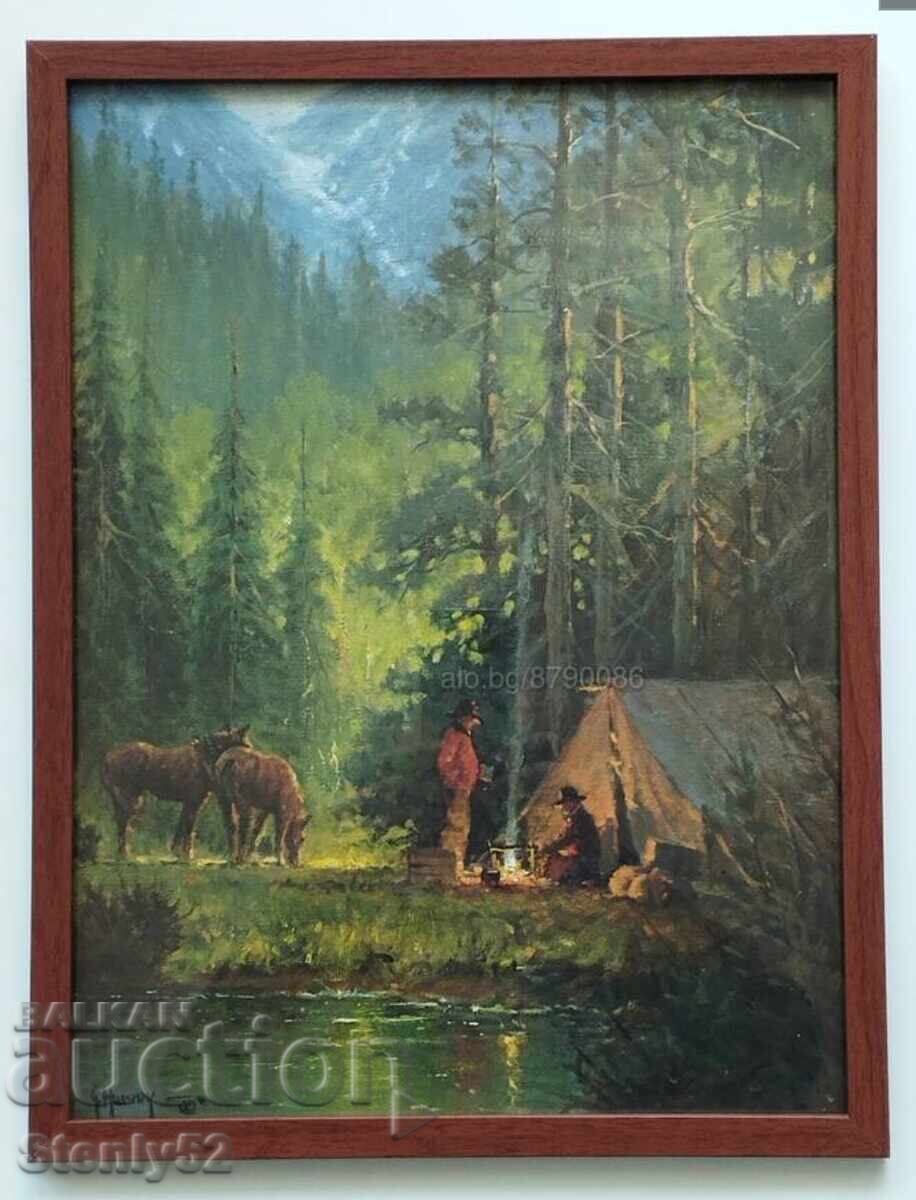 Painting reproduction by G.Harvey US artist