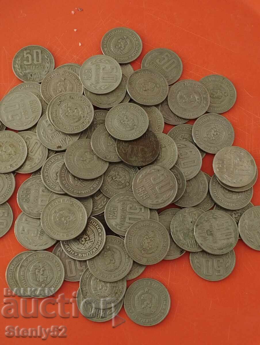 Monede sociale BG 50 st. - 112 buc Monede sociale BG 50 st. - 112 buc