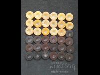 Checkers for medium backgammon