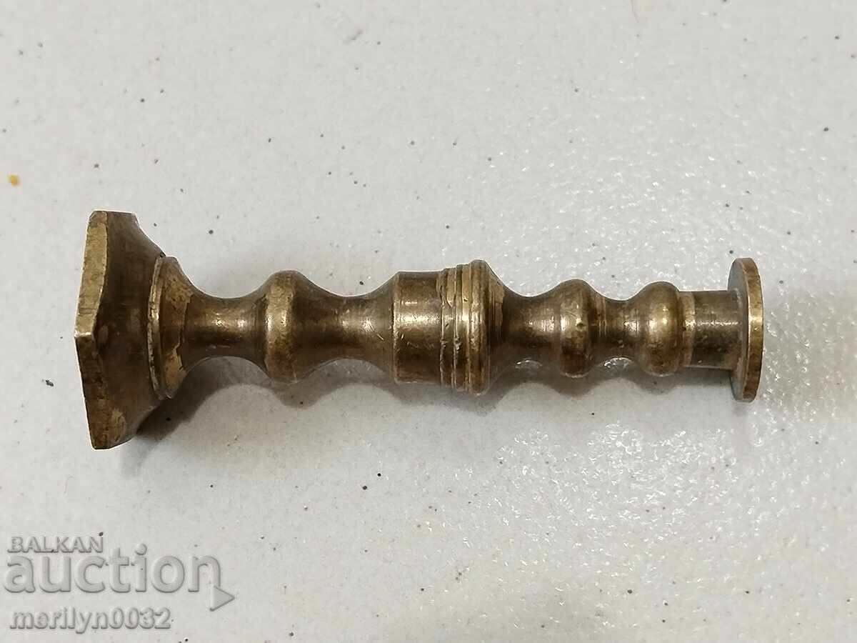 Old bronze candlestick minion candle - 6 Old bronze candlestick minion candle - 6