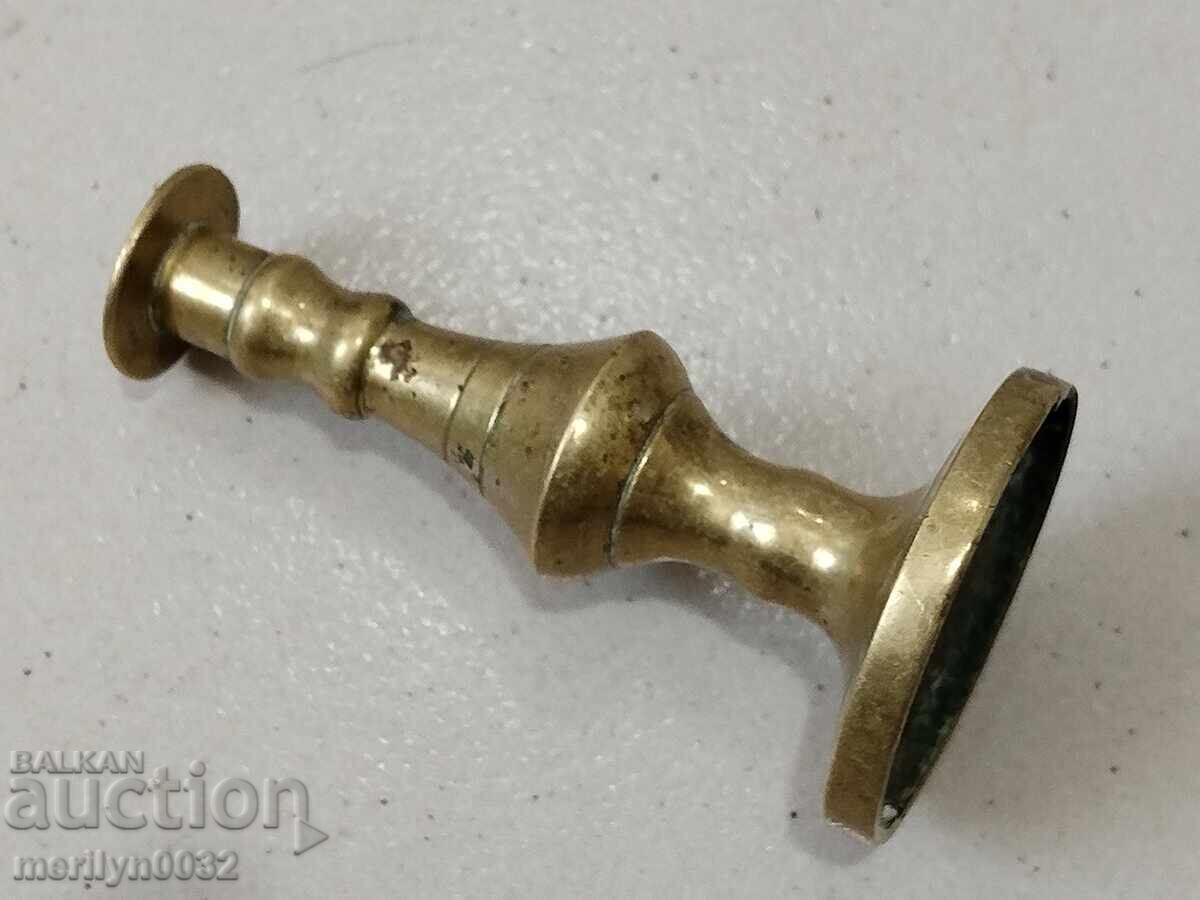 Auction Old bronze candlestick minion candle Auction Old bronze candlestick minion candle