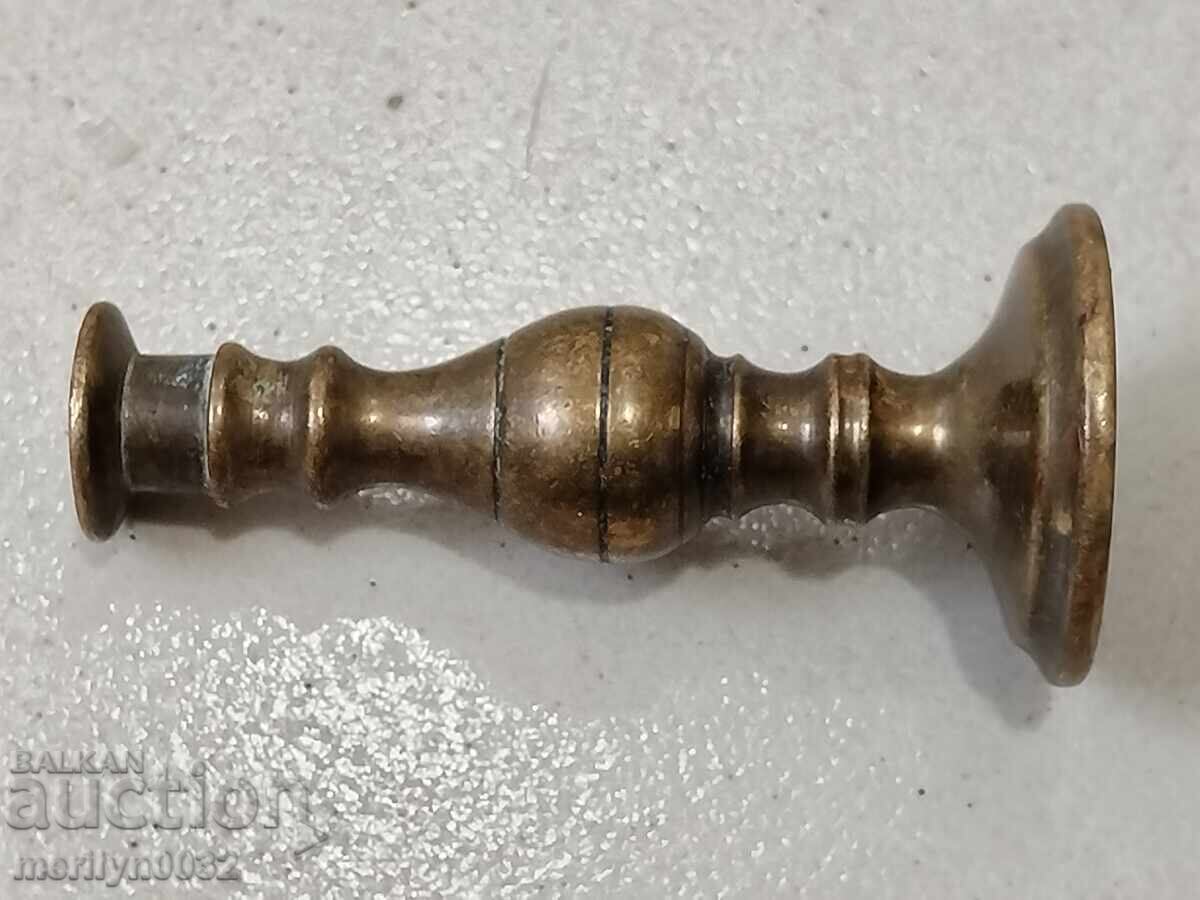 Old bronze candlestick minion candle - 6 Old bronze candlestick minion candle - 6