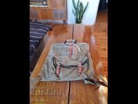 Old canvas backpack