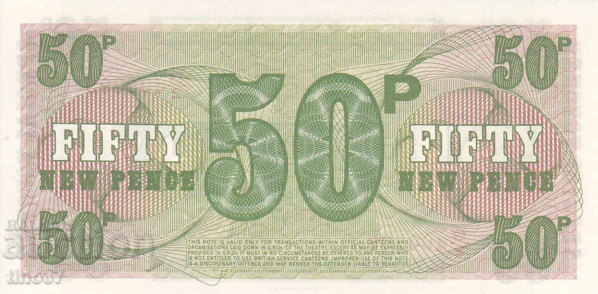 Auction tino37 - GREAT BRITAIN /B.A.F. 6th / - 50 PENCE - 1972 - UNC Auction tino37 - GREAT BRITAIN /B.A.F. 6th / - 50 PENCE - 1972 - UNC