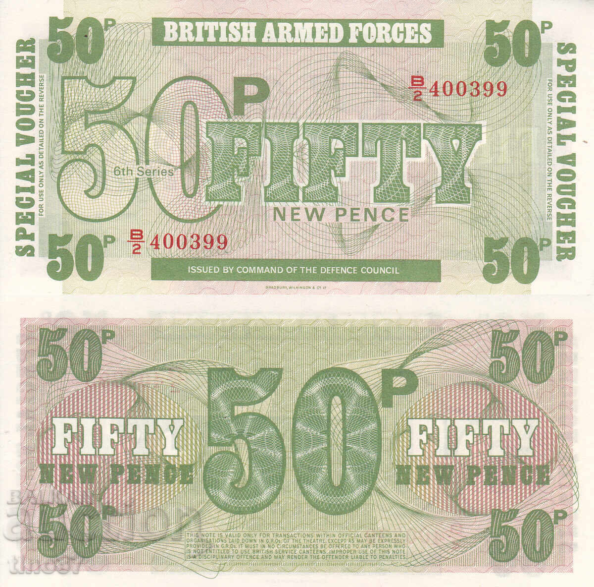 tino37 - GREAT BRITAIN /B.A.F. 6th / - 50 PENCE - 1972 - UNC tino37 - GREAT BRITAIN /B.A.F. 6th / - 50 PENCE - 1972 - UNC