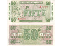 tino37- MAREA BRITANIE /B.A.F. 6th / - 50 PENSI - 1972 - UNC