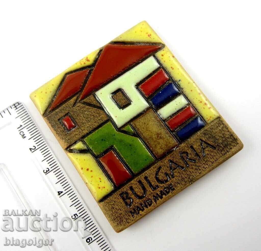 Bulgaria-Author's Ceramics-Handmade-Magnet-Souvenir with price 5.99 BGN | € 3.06 Bulgaria-Author's Ceramics-Handmade-Magnet-Souvenir with price 5.99 BGN | € 3.06
