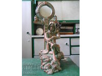 A large alabaster statuette