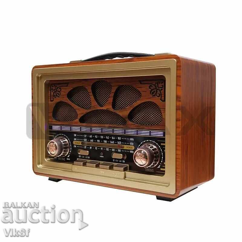 Auction Retro radio with FM, AM and SW3, MP3, Bt - Meier M-2022 Auction Retro radio with FM, AM and SW3, MP3, Bt - Meier M-2022