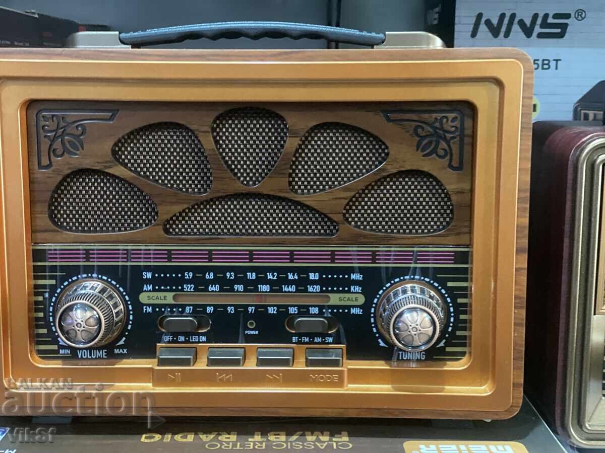 Delivery of Retro radio with FM, AM and SW3, MP3, Bt - Meier M-2022 Delivery of Retro radio with FM, AM and SW3, MP3, Bt - Meier M-2022