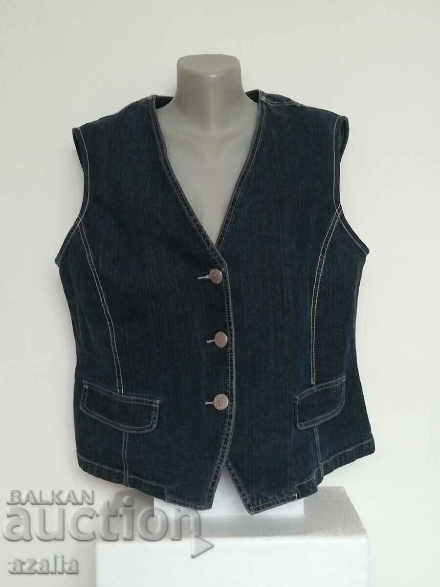 Corset din denim, 98% bumbac