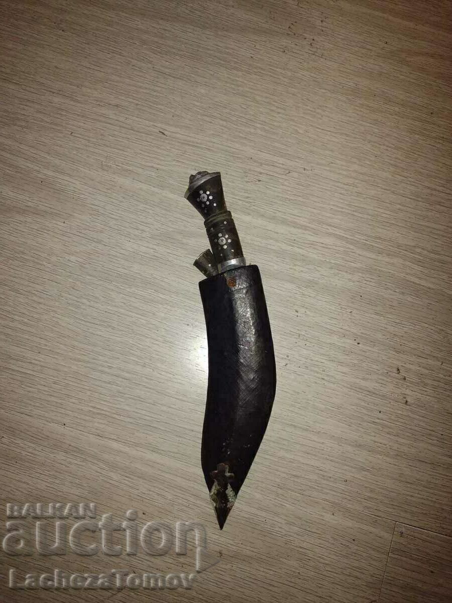 Kukri knife blade inlaid Nepal Kaniya legendary