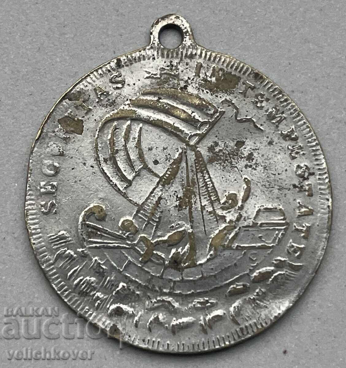 39634 Jeton de navă cu St. Nicolae și Sf. George cu preț 7.00 BGN | € 3.58 39634 Jeton de navă cu St. Nicolae și Sf. George cu preț 7.00 BGN | € 3.58