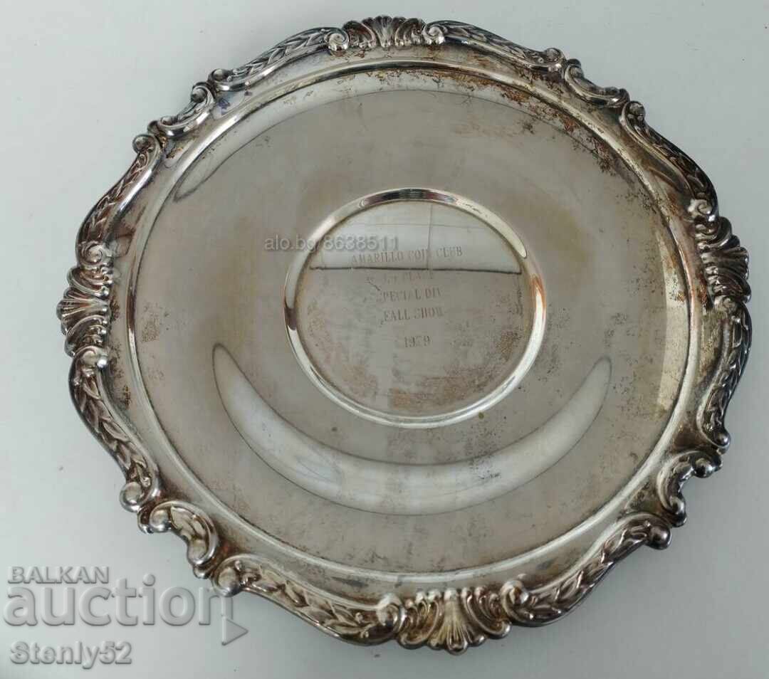 Silver-plated old US backgammon. - 5 Silver-plated old US backgammon. - 5